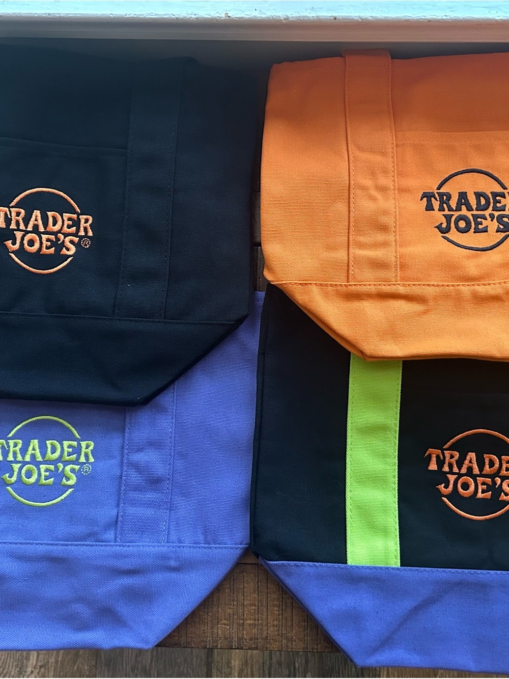 Limited Edition Trader Joe's Trick or Treat Tote Bags 4 Total